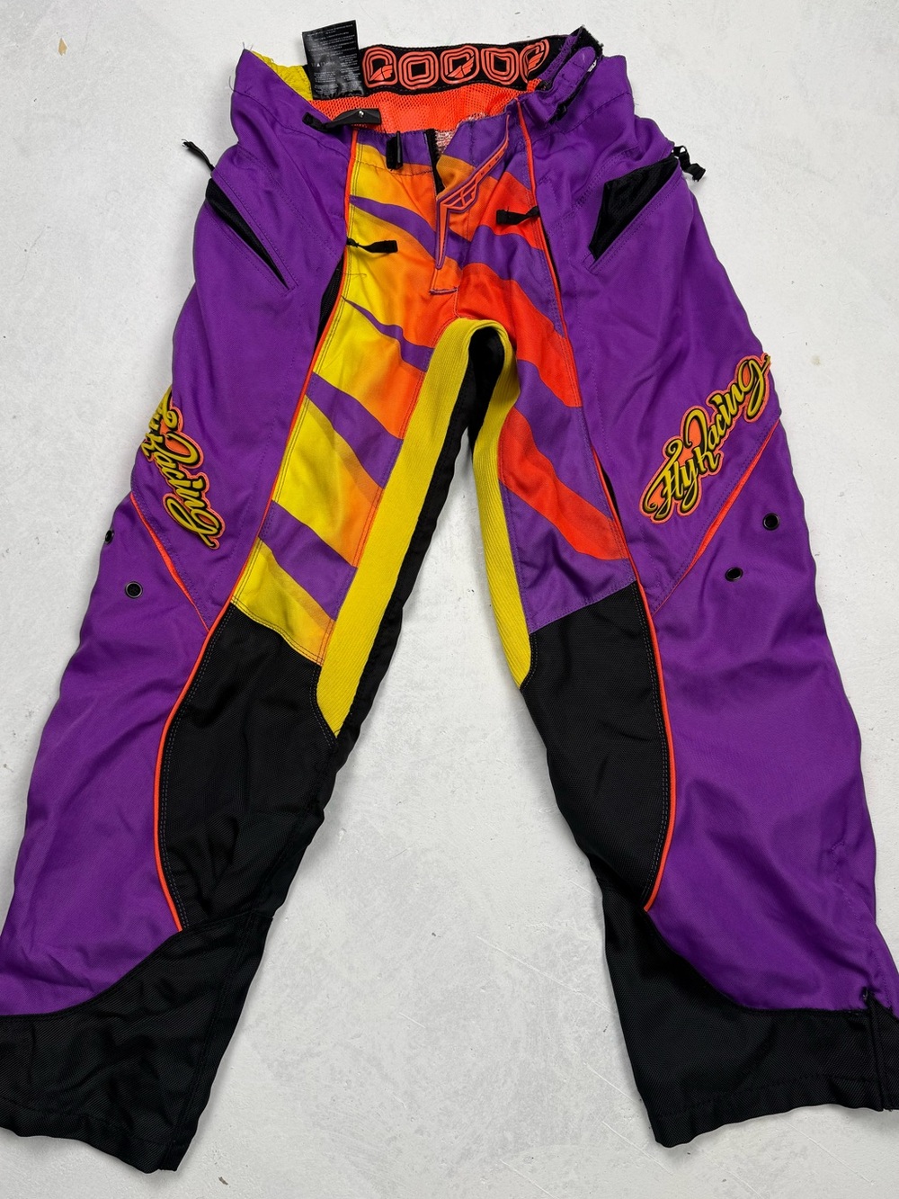 Fly Racing Purple & Yellow Racing Pants